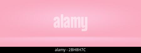 Abstact photographic Pink Gradient studio backdrop Background. Stock Photo