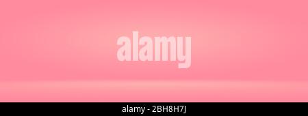 Abstact photographic Pink Gradient studio backdrop Background. Stock Photo