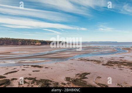 Canada, Nova Scotia, Walton, low tide on the Minas Basin Stock Photo