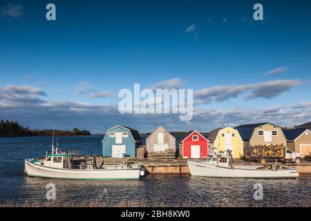 Canada, Prince Edward Island, New London, small fishing harbor Stock Photo