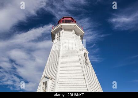 Canada, New Brunswick, Campobello Island, Mulholland Point Lighthouse Stock Photo