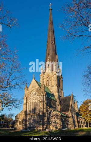 Canada, New Brunswick, Central New Brunswick, Fredericton, Christ Church Cathedral, exterior Stock Photo