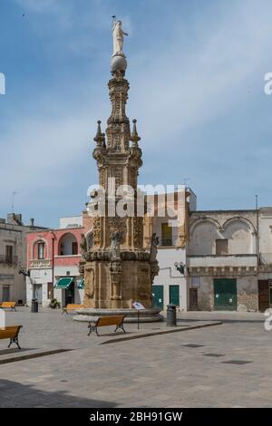 Piazza Salandra Salandra Square Nardo Italy Stock Photo Alamy
