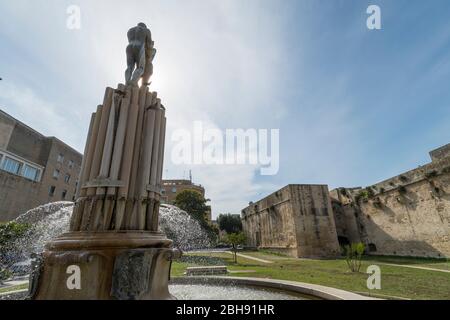 Italien, Mezzogiorno, Apulien / Puglia, Halbinsel Salento, Lecce, Centro Storico, Castello Carlo V Stock Photo