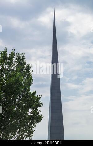 Armenia, Yerevan, Armenian Genocide Memorial, monument to the massacre of Armenians of the Ottoman Empire, 1915-1922 Stock Photo