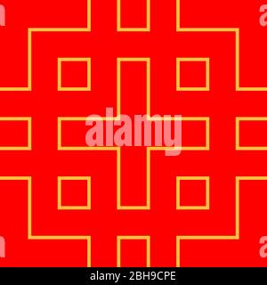 This is a illustration of Seamless Japanese pattern connecting the lines Stock Vector