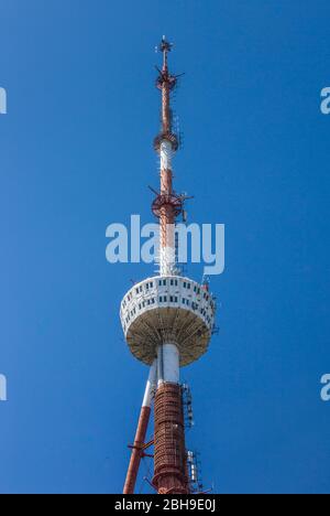 Georgia, Tbilisi, Mtatsminda Park, TV Tower Stock Photo