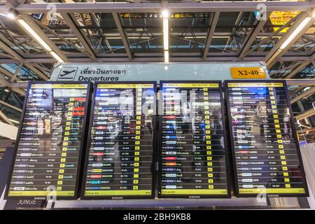 Thailand, Bangkok, Suvarnabhumi International Airport, BKK, interior Stock Photo