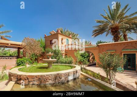 Apartment complex near Agdz, Draa Valley, South Morocco, Morocco, Al-Magreb, Africa Stock Photo