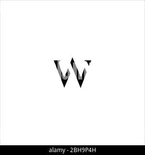 Initial letter wl logo or lw logo vector design template Stock Vector