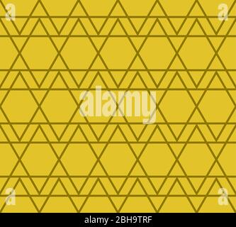Pentagram seamless Japanese pattern Stock Vector