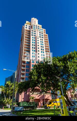 Skyline, Fort Lauderdale, Broward County, Florida, USA, North America Stock Photo