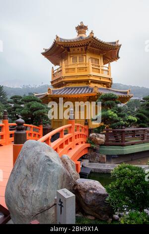 Pavilion of Absolute Perfection, Nan Lian Garden, Diamond Hill, Kowloon, Hongkong Stock Photo