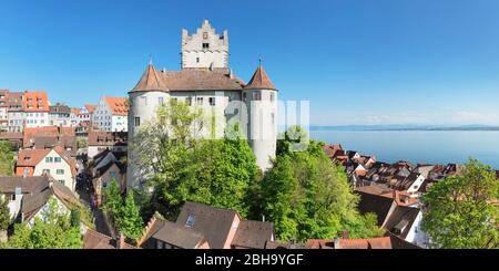 Old Castle, Meersburg, Lake Constance, Baden-Wurttemberg, Germany Stock Photo