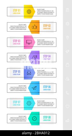 infographics arrow symbol timeline with circle button... Infographics arrow symbol timeline business steps to success Stock ...