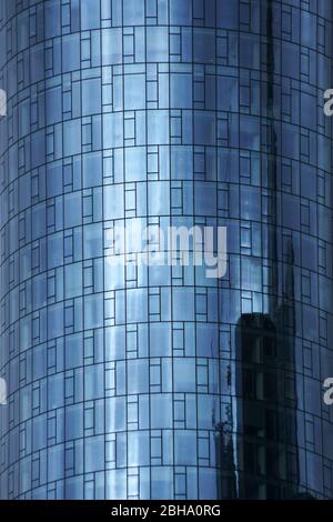 The tinted windows of the Comerzbank Tower in Frankfurt am Main. Stock Photo