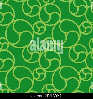 This is a illustration of  Commashaped seamless Japanese pattern Stock Vector