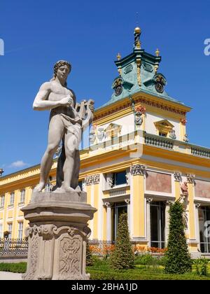 Sculptures in Wilanow Palace, Warsaw, Poland Stock Photo