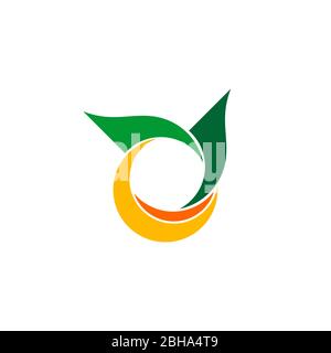 Fruit graphic logo concept template, vector flat icon, isolated on white background. Stock Vector