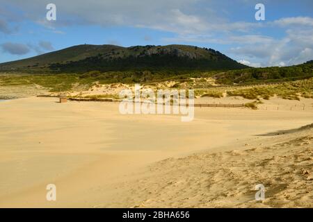 Coast and beach Cala Mesquida near the village of Capdepera, Mallorca, Balearic Islands, Spain Stock Photo