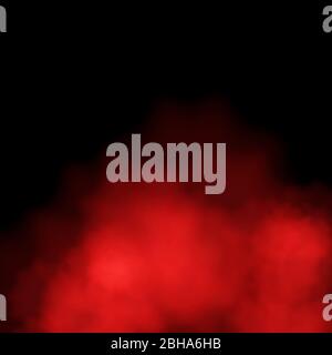 Red fog or mist color special smoke effect isolated on transparent  background. EPS 10 Stock Vector Image & Art - Alamy