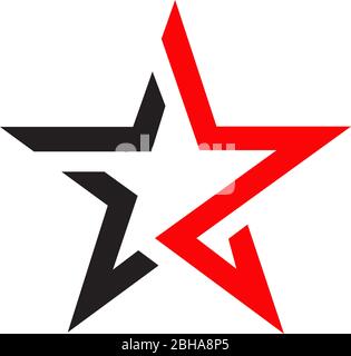 Star icon logo design for business company template Stock Vector