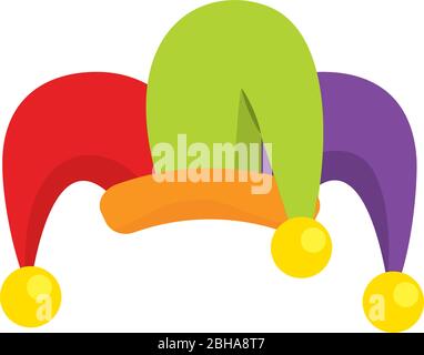 Isolated harlequin hat Stock Vector
