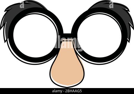 Isolated joke mask icon Stock Vector