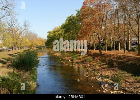 Walks along the Ahr in Bad Neuenahr-Ahrweiler, Ahr Valley, Rhineland-Palatinate, Germany Stock Photo