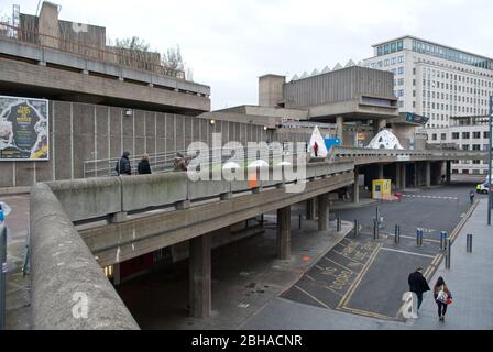 Reinforced Concrete Brutalist Architecture Brutalism at Hayward Gallery, Southbank Centre, Belvedere Rd, Bishop's, London SE1 Stock Photo