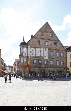 Mohrenapotheke in Maximilianstrasse, Bayreuth, Upper Franconia, Bavaria, Germany, Europe Stock Photo
