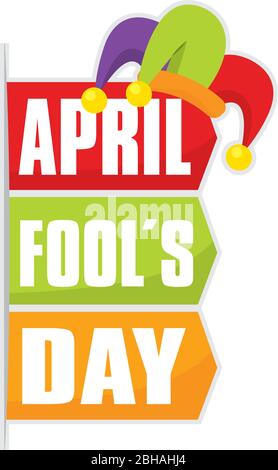 April fool day poster Stock Vector