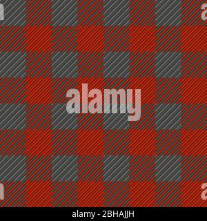 Lumberjack plaid seamless pattern texture. EPS 10 vector Stock Vector