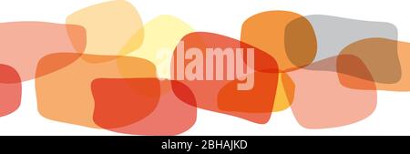 Digital painting. Abstract geometric colorful vector banner and background. Stones in red Stock Vector