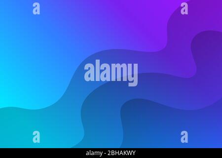 Landscape skyblue gradient fill vector abstract background minimalistic concept Stock Vector