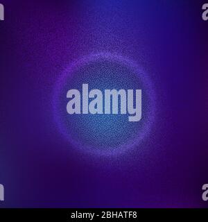 Particles circle liquid dynamic flow with glowing volume sphere frame. EPS 10 Stock Vector