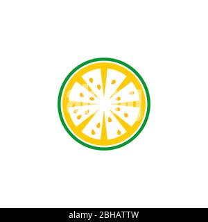 Fruit graphic logo concept template, vector flat icon, isolated on white background. Stock Vector