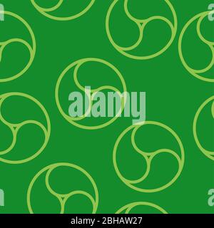This is a illustration of  Commashaped seamless Japanese pattern Stock Vector