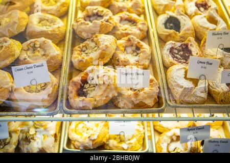 Danish pastries, Solvang, California Stock Photo