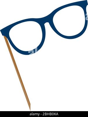 Isolated glasses icon Stock Vector