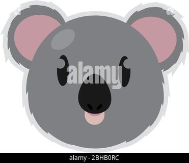 Isolated cute koala cartoon Stock Vector