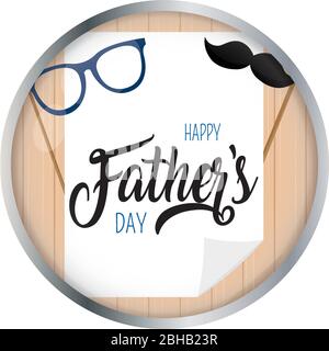 Happy fathers day card Stock Vector