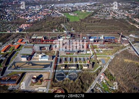 Grand Hall, coking plant Zeche Zollverein, Essen, Ruhr area, North Rhine-Westphalia, Germany Stock Photo