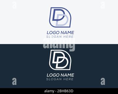 dd logo driven logo automotive logo Stock Vector