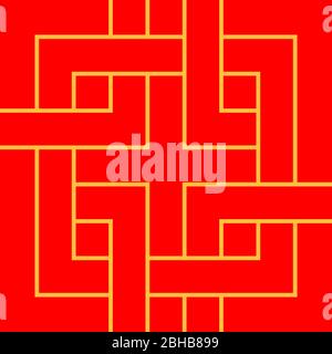 This is a illustration of Seamless Japanese pattern connecting the lines Stock Vector