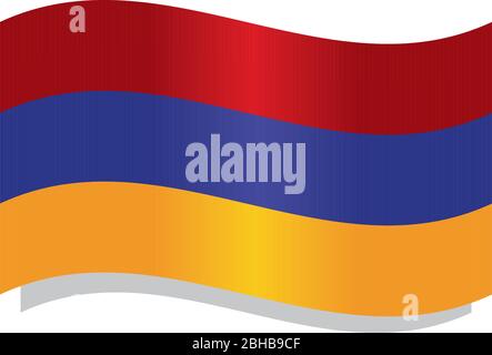 Armenia national flag waving vector icon Stock Vector Image & Art - Alamy