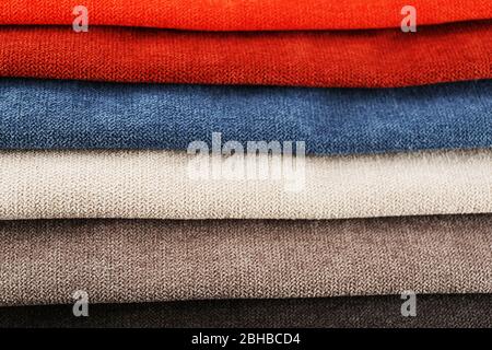 Scraps of colored tissue close up Stock Photo