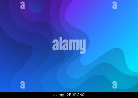Landscape skyblue gradient fill vector abstract background minimalistic concept Stock Vector