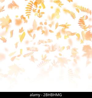 Autumn background with leaves. Back to school template. EPS 10 Stock Vector