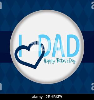 Happy fathers day card Stock Vector